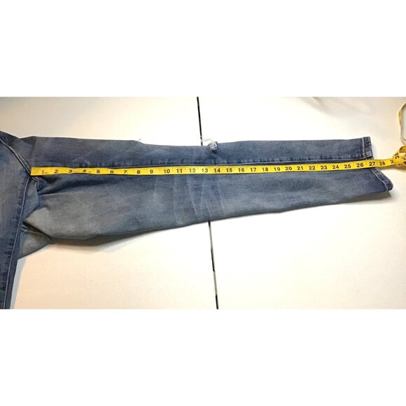 JOE'S -WOMENS 99% COTTON LIGHT WASH DISTRESS EASY CROP TAPPEREDLEG JEANS SIZE 26 - Picture 6 of 6